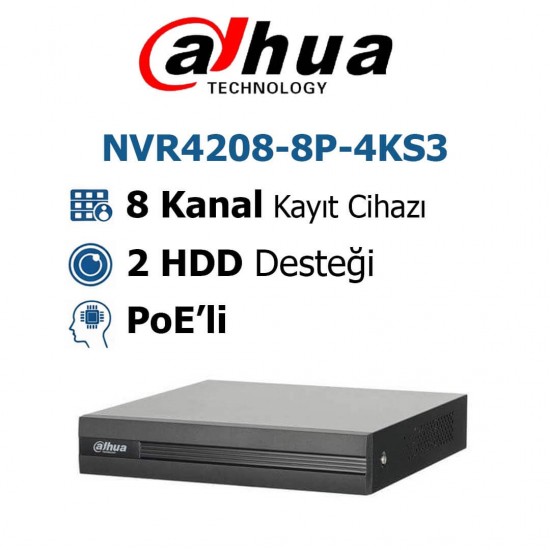 dahua nvr4208 8p 4ks3